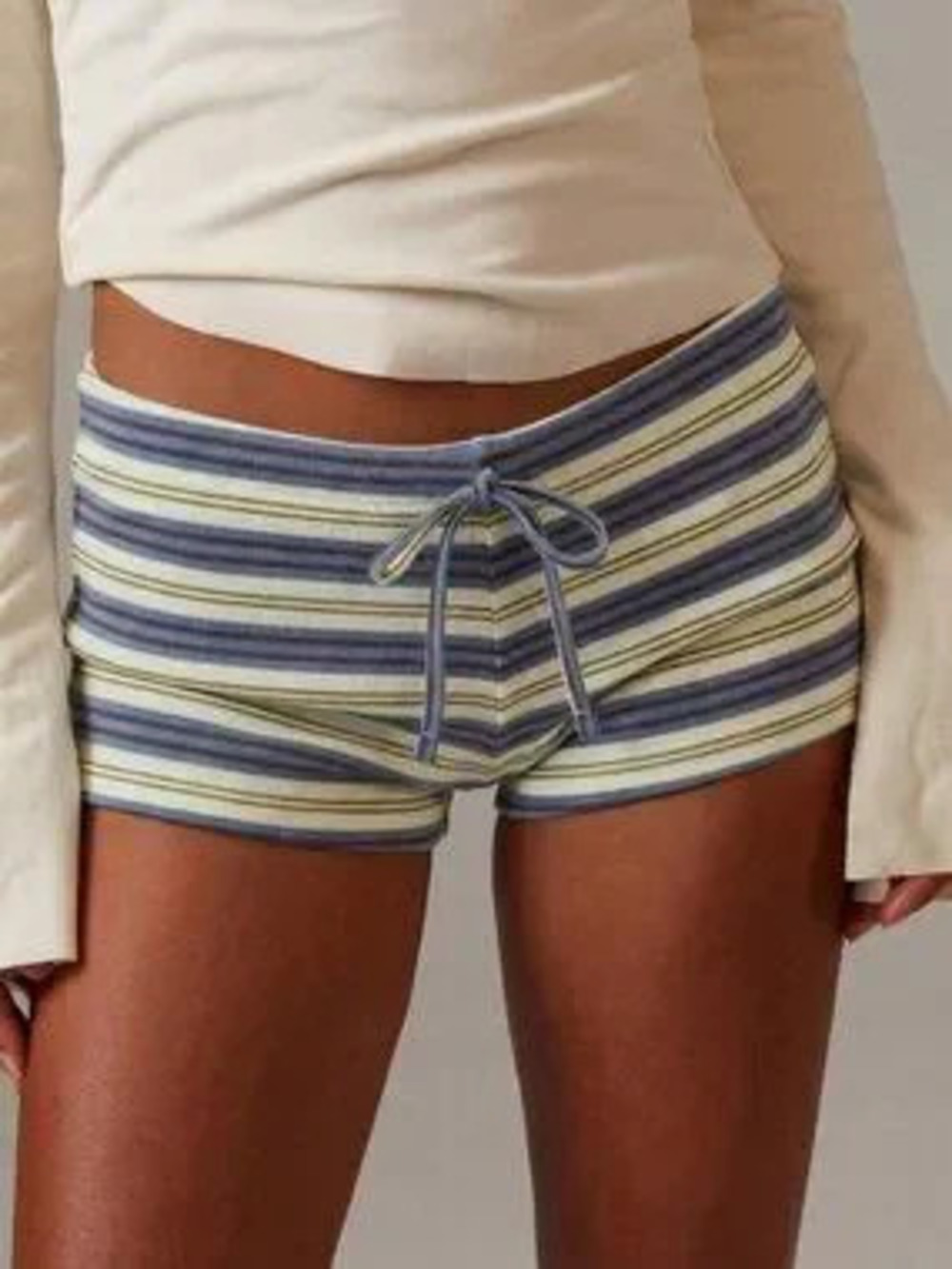 Multicolor Casual Women's Drawstring Waist Shorts